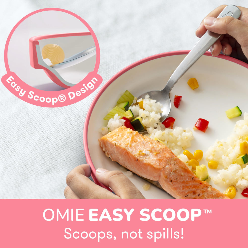 Plant-based PLA material from Omie plates emphasizes safe, sustainable dining.