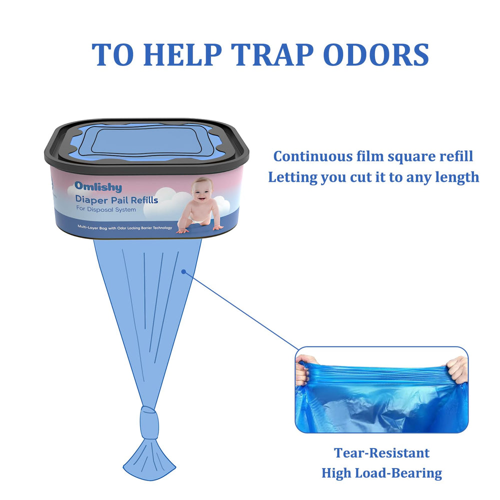 Omlishy 4-pack includes durable refills for pails.