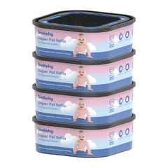 Omlishy jumbo square refill for Compact pail, easy cut-and-tie disposal.