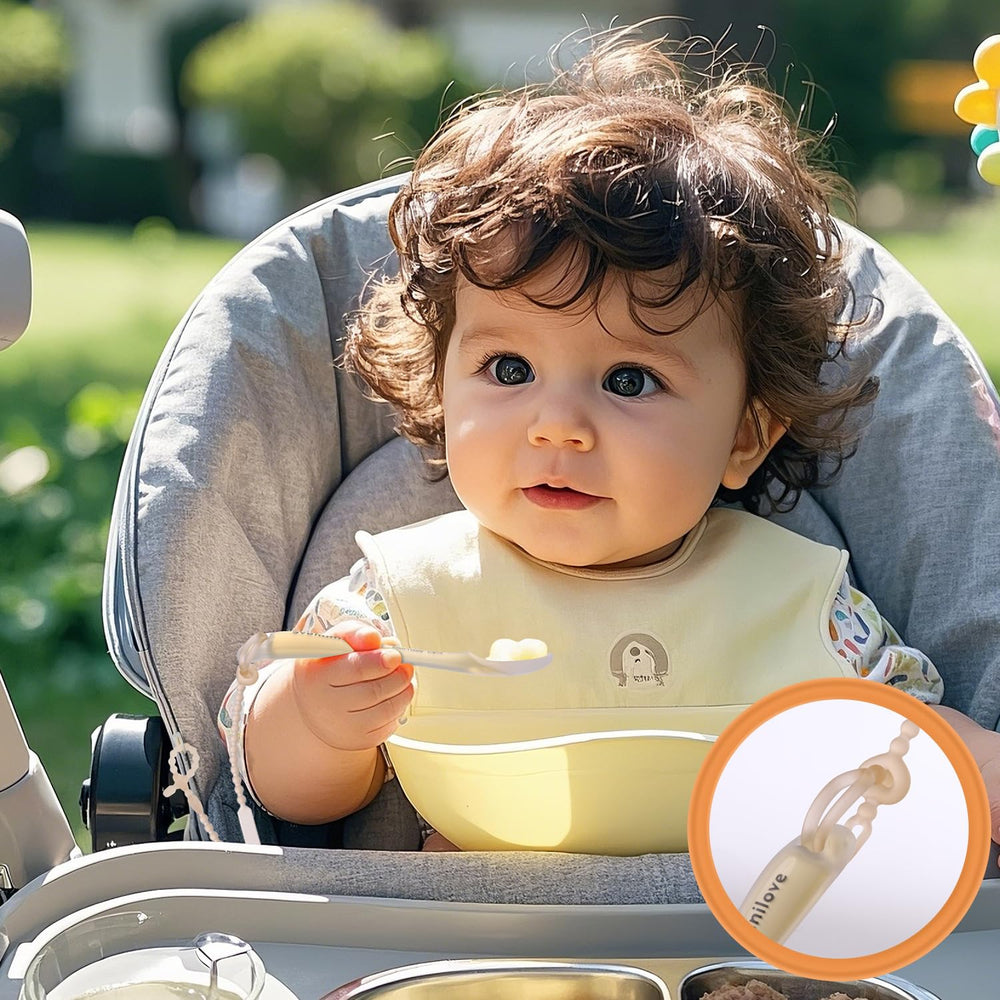 Top-rack dishwasher-safe Omnilove spoons for quick cleanup