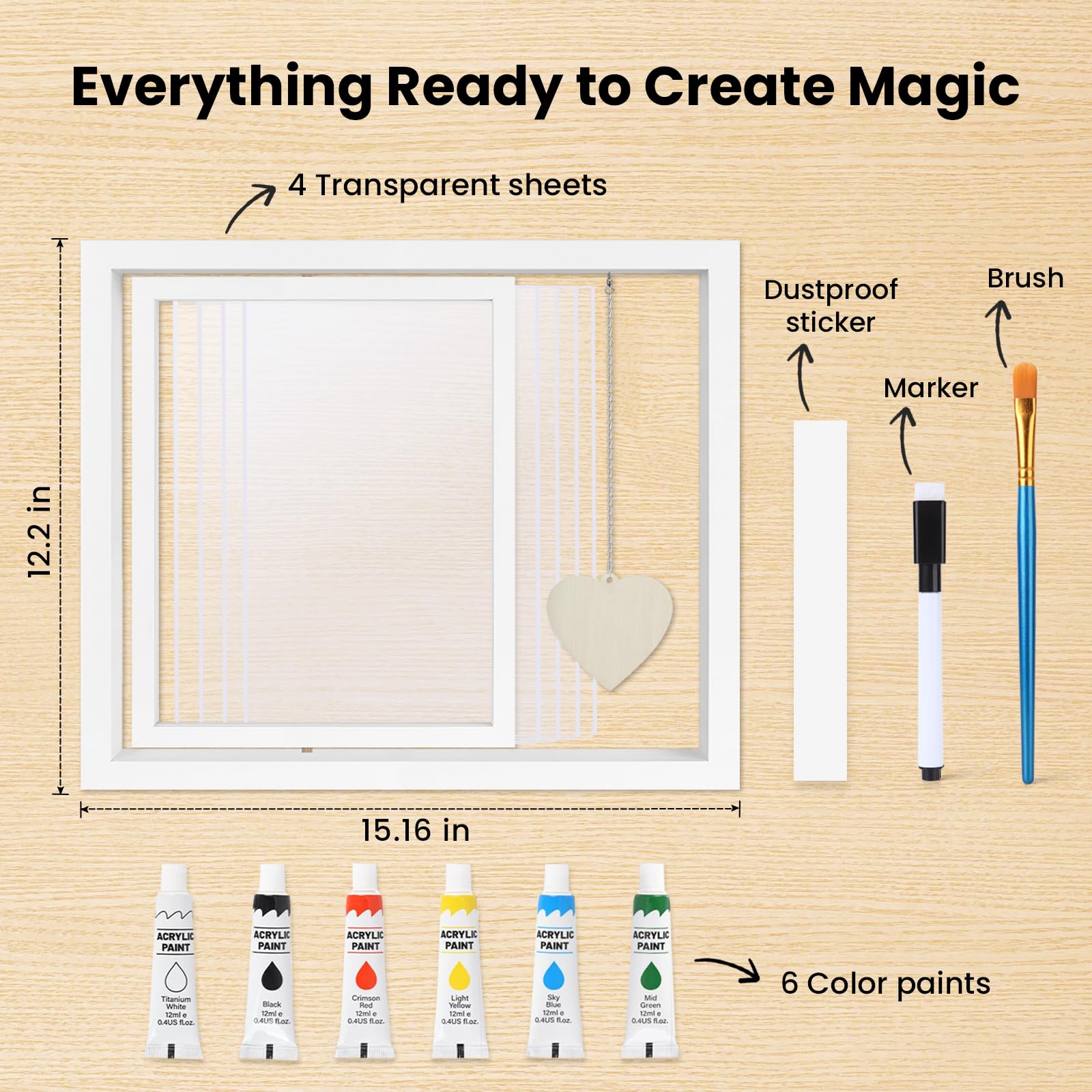 Omrhvi Dust sticker keeps top grooves clean during crafting.