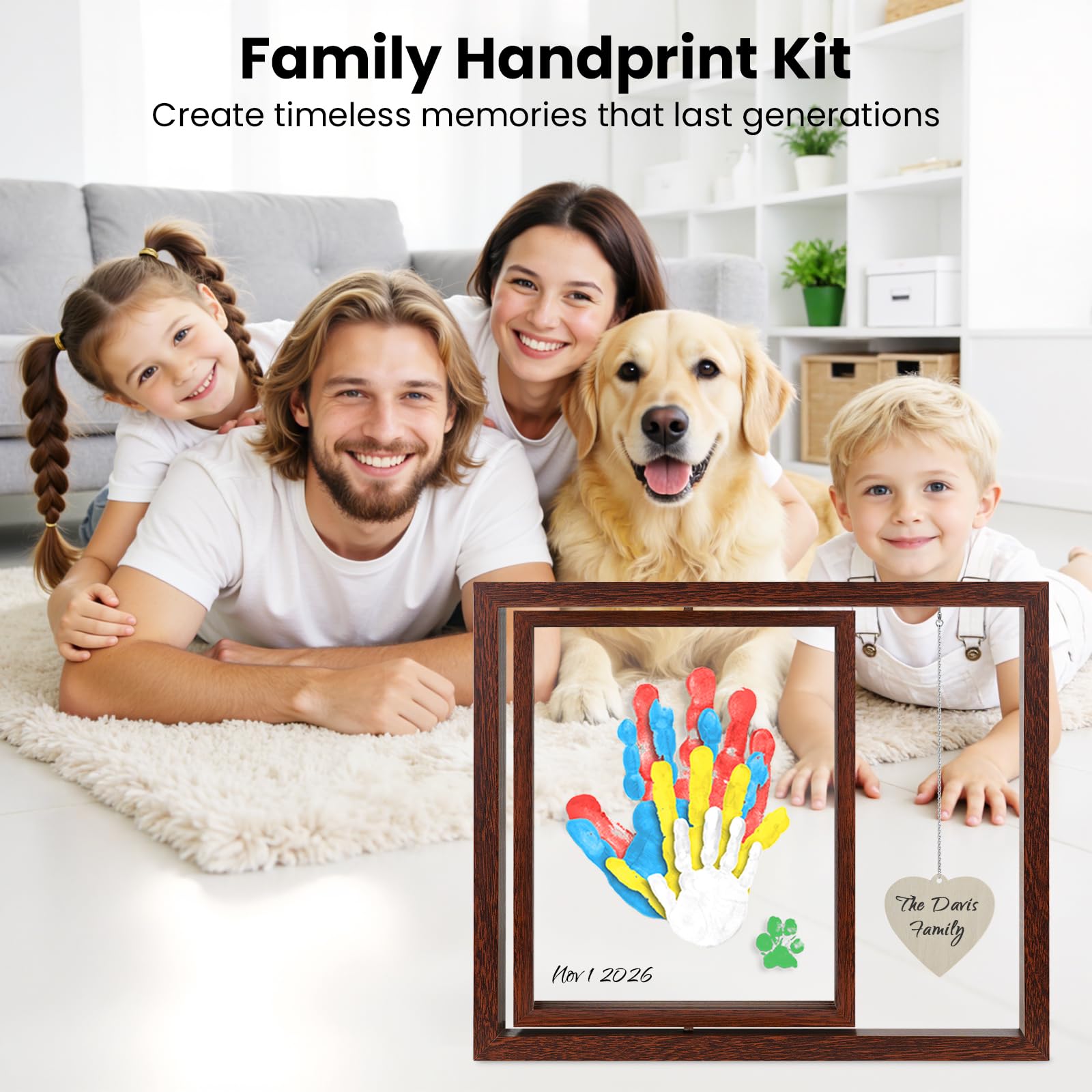 Omrhvi handprint kit paint colors close-up showing six non-toxic options