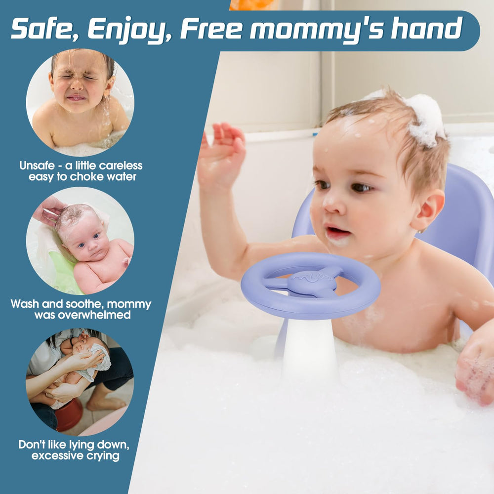 OMYbaby bath seat design for 6 months and up — grows with your baby