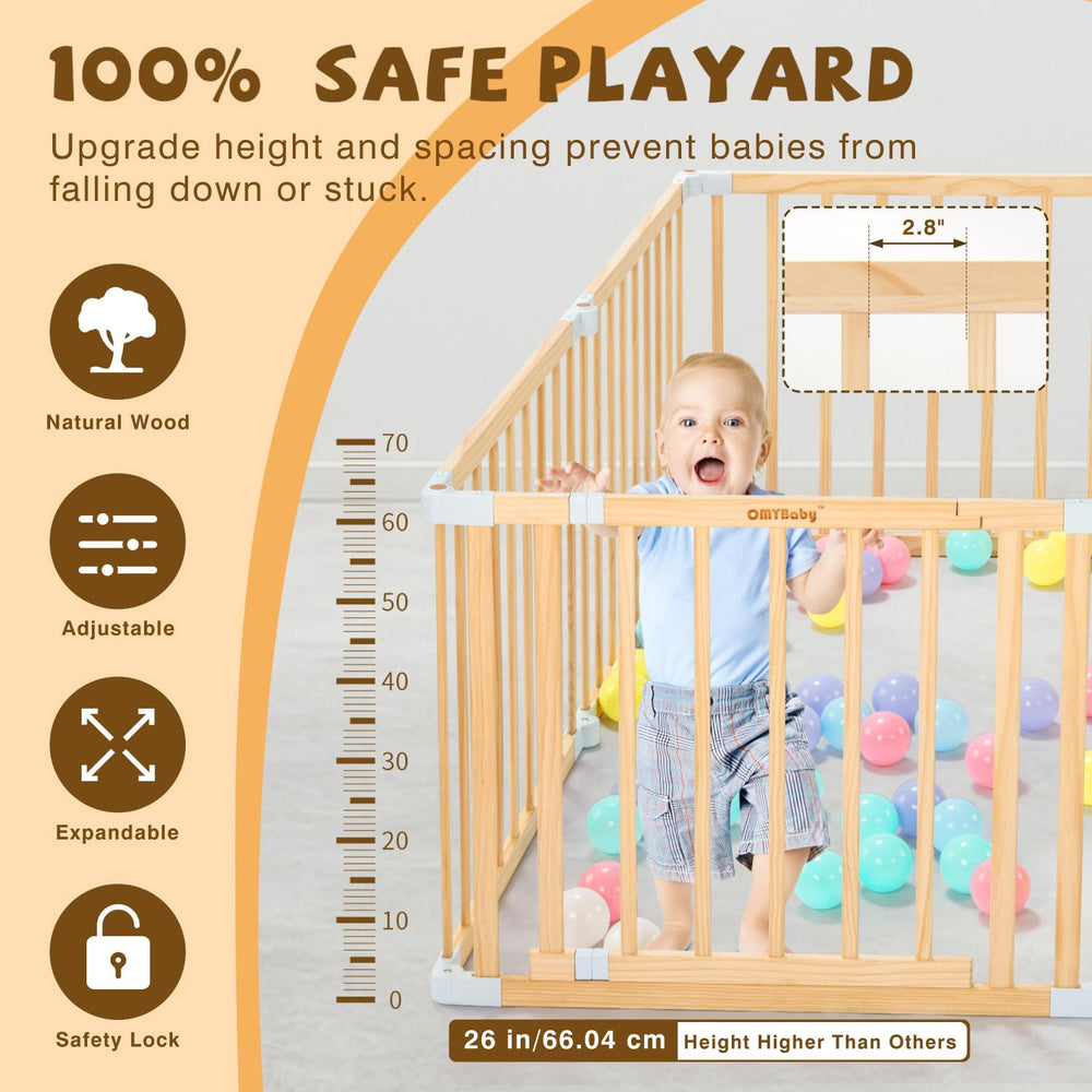 Expandable playpen showing adaptable panel shapes for space
