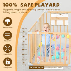 Expandable playpen showing adaptable panel shapes for space