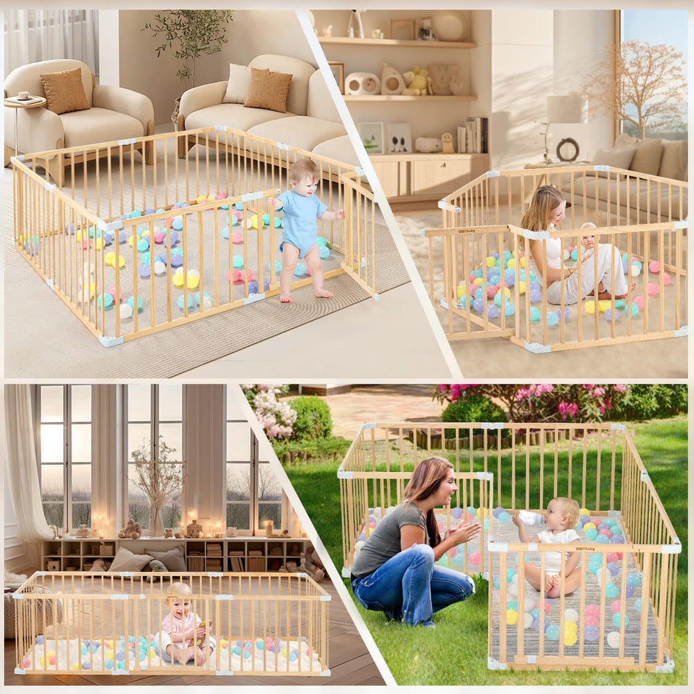 Spacious OMYbaby play area suitable for active play
