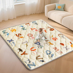 Omzer baby play mat with animals and alphabet design for imaginative play