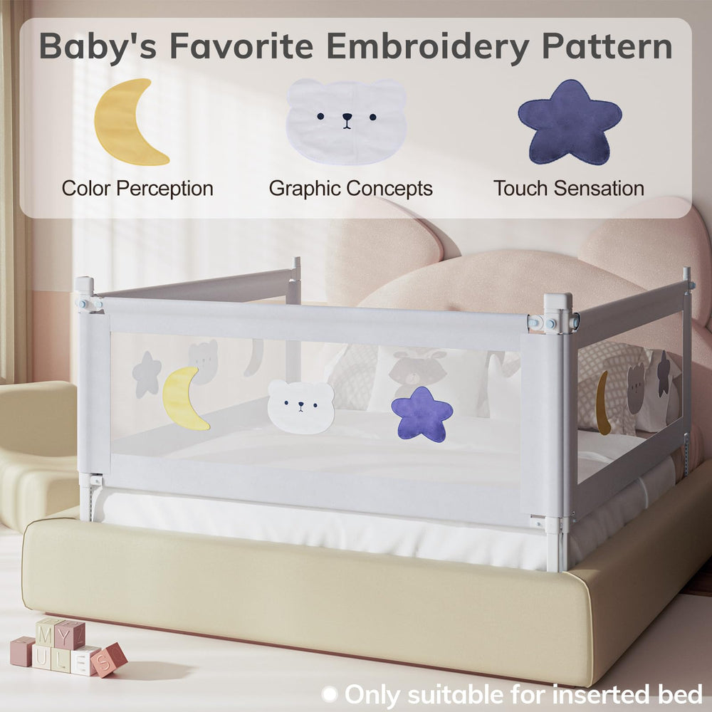 Omzer bed rail anti-collision padding protects during bumps and moves