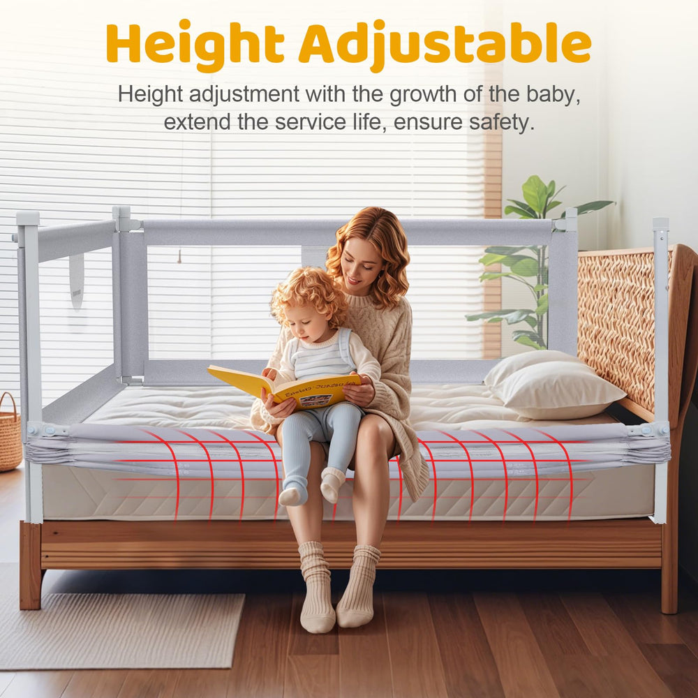 omzer bed rail with child lock system prevents accidental lowering