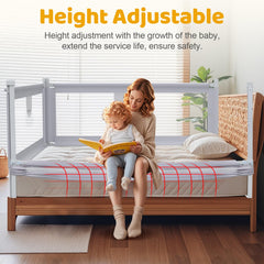 omzer bed rail with child lock system prevents accidental lowering