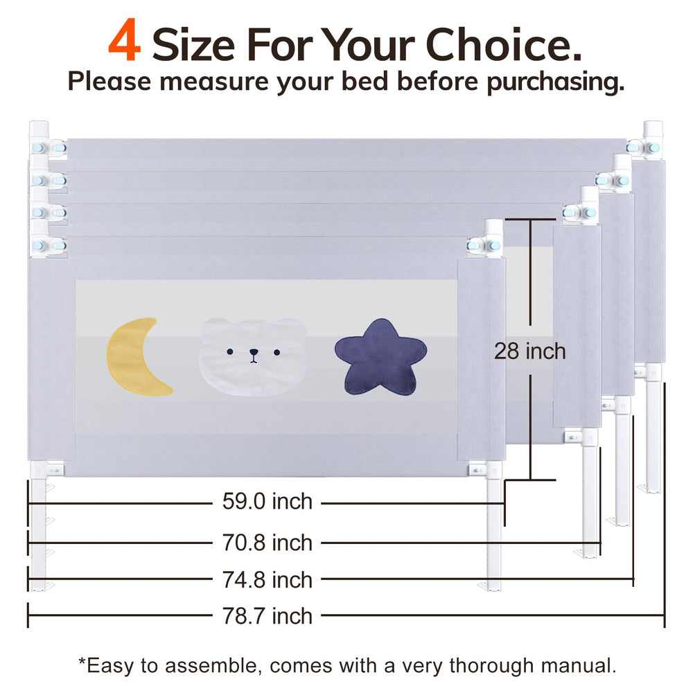 omzer bed rail with independent lifting makes bedtime routines comfortable