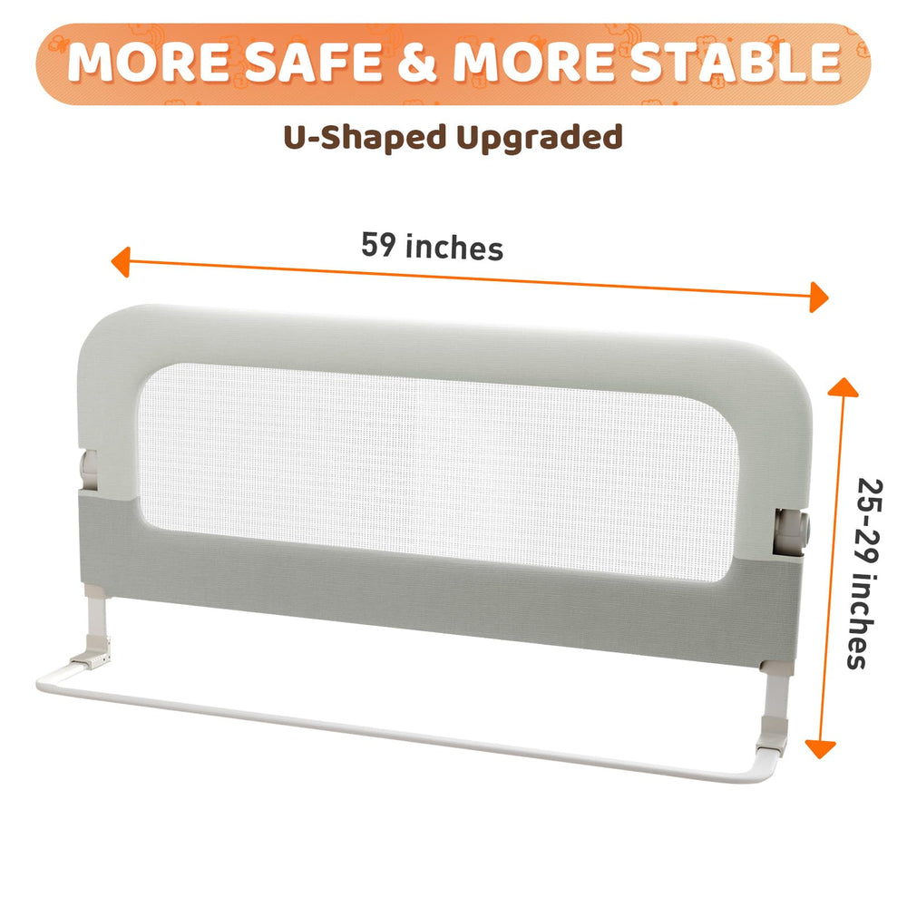 omzer easy setup without tools between mattress and frame