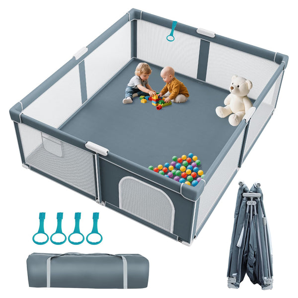 Omzer foldable playpen setup in minutes for a quick safe play zone.