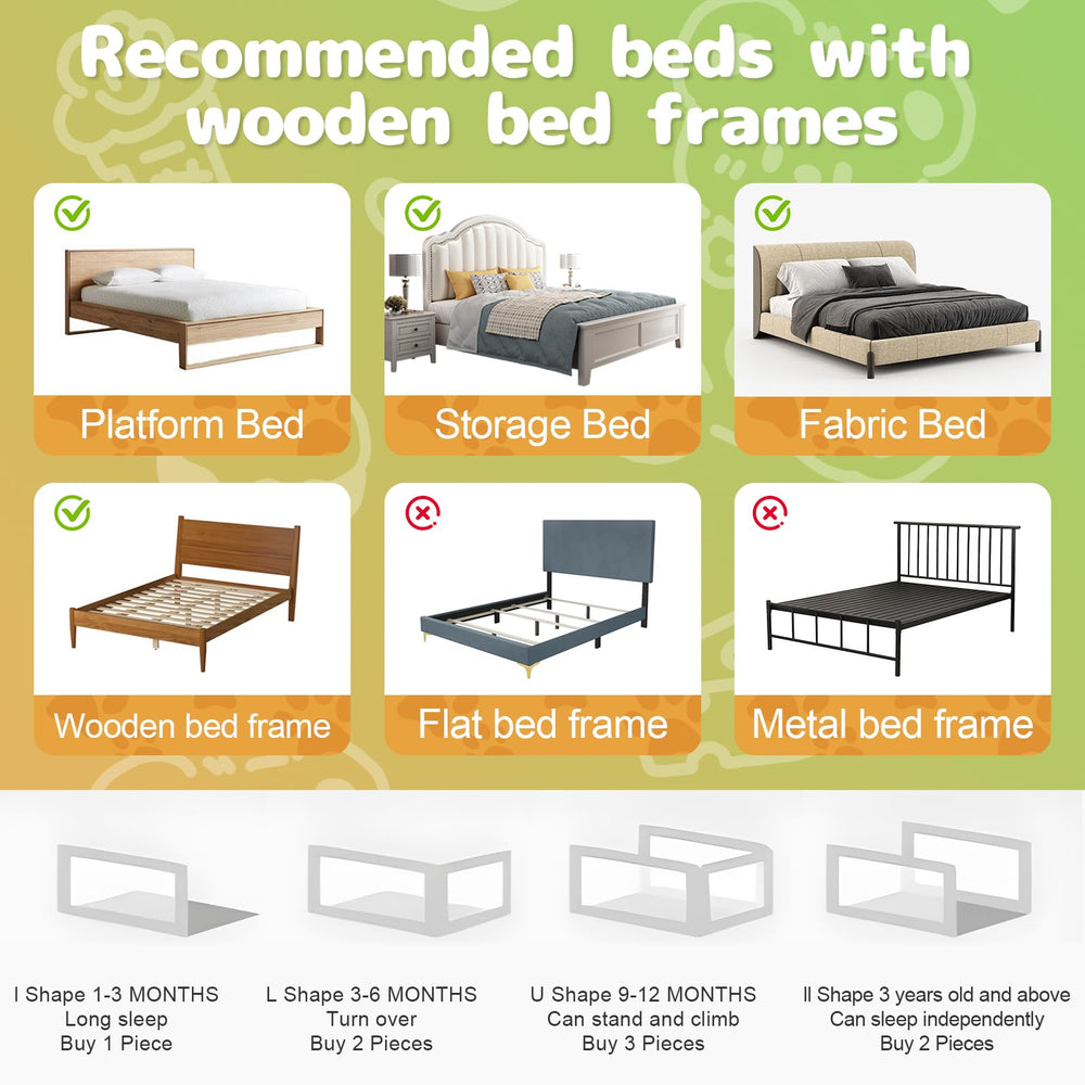 Three-pack Omzer rails cover a king bed