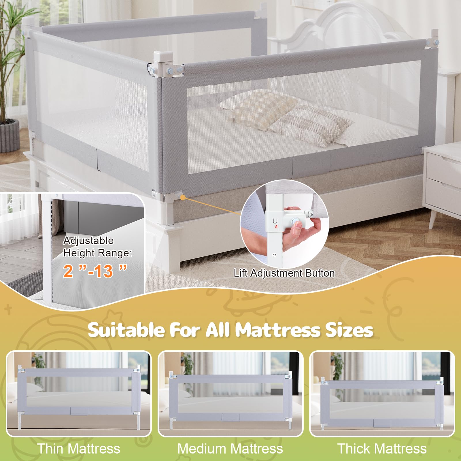Omzer independent lift with child lock for safety