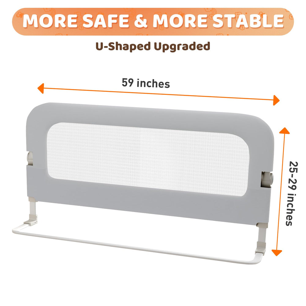 Omzer guard rail operates quietly to avoid sleep disruption.