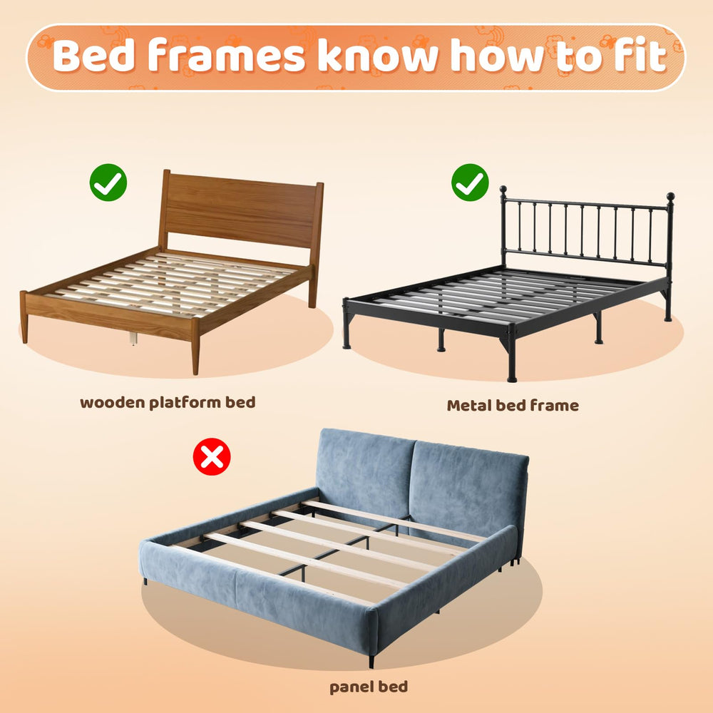 Omzer Large Bed Guard Rail provides reinforced straps for secure sleep.