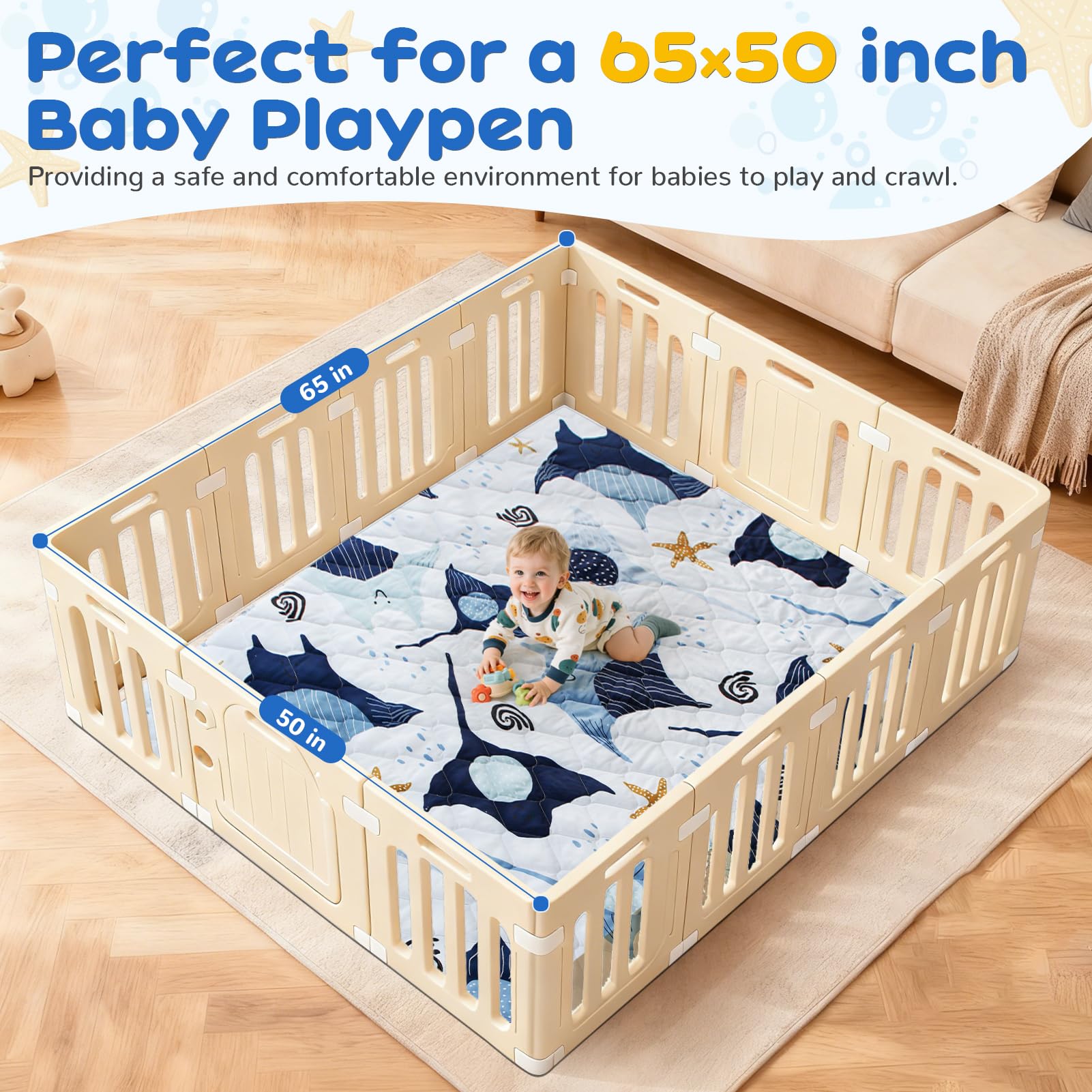 omzer play mat removable cover for easy machine washing after spills
