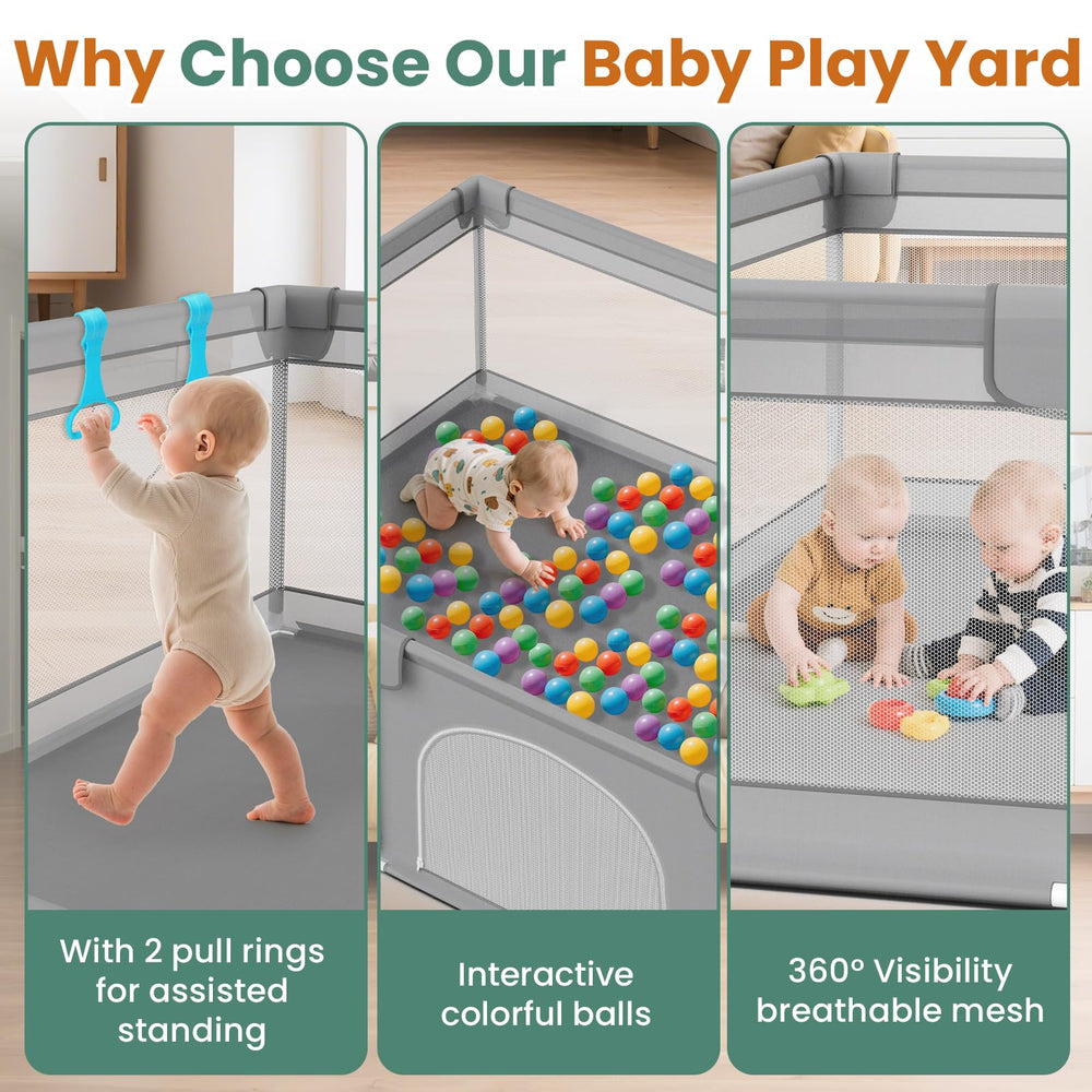 Omzer playpen foam edge padding protects little bodies during play