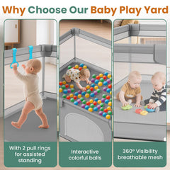 Omzer playpen foam edge padding protects little bodies during play
