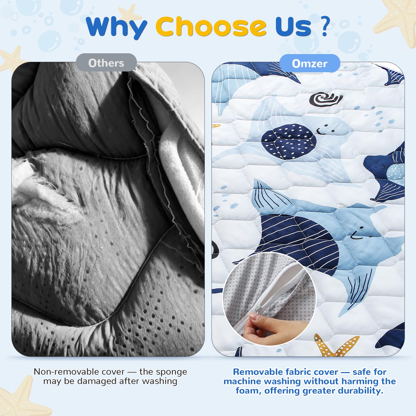 omzer large baby play mat suitable for living rooms and playrooms