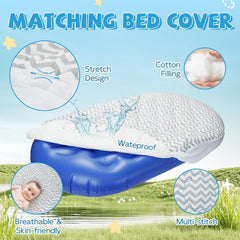 Omzer three-side bumpers create a secure sleeping space for toddlers.