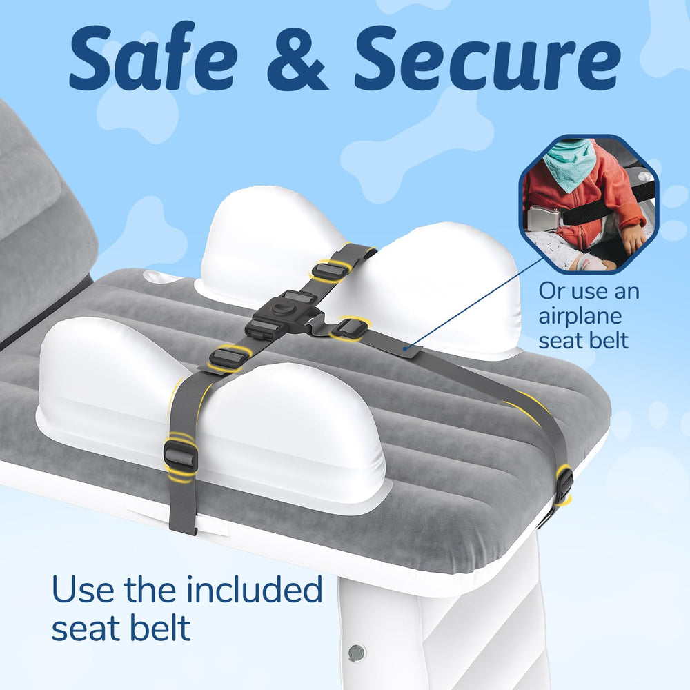 Omzer bed with soft flocking surface for comfortable travel sleep