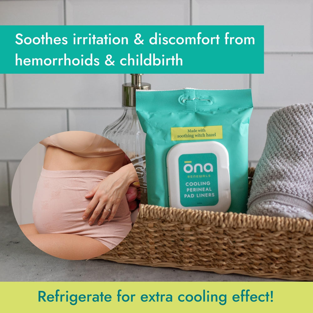 Cooling action on skin with Ona Renewals liner.