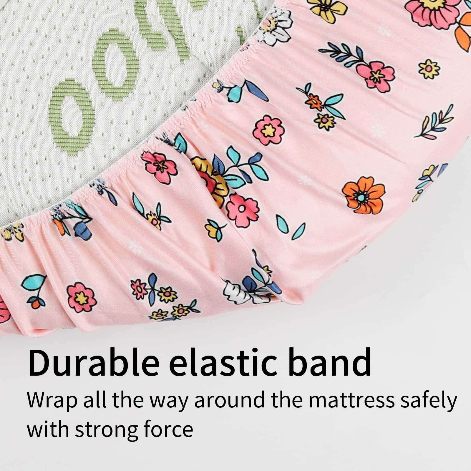 Onacosht bassinet sheet elastic-band edge ensures snug, secure fit.