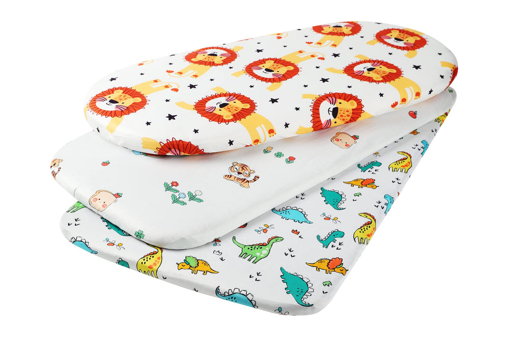 Onacosht bassinet sheets tiger print for breathable baby comfort