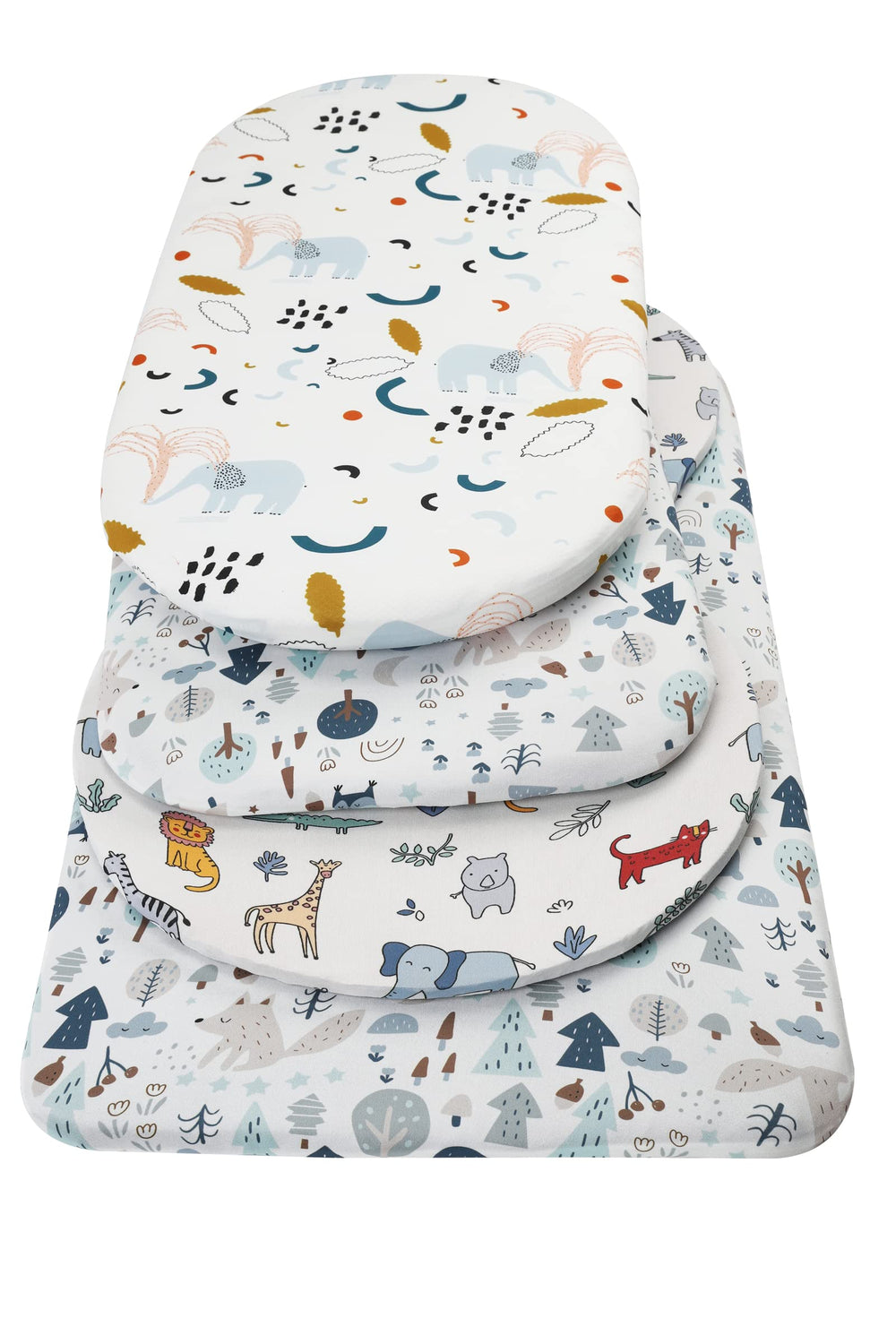 Onacosht bassinet sheets with fox pattern offer gentle skin contact.
