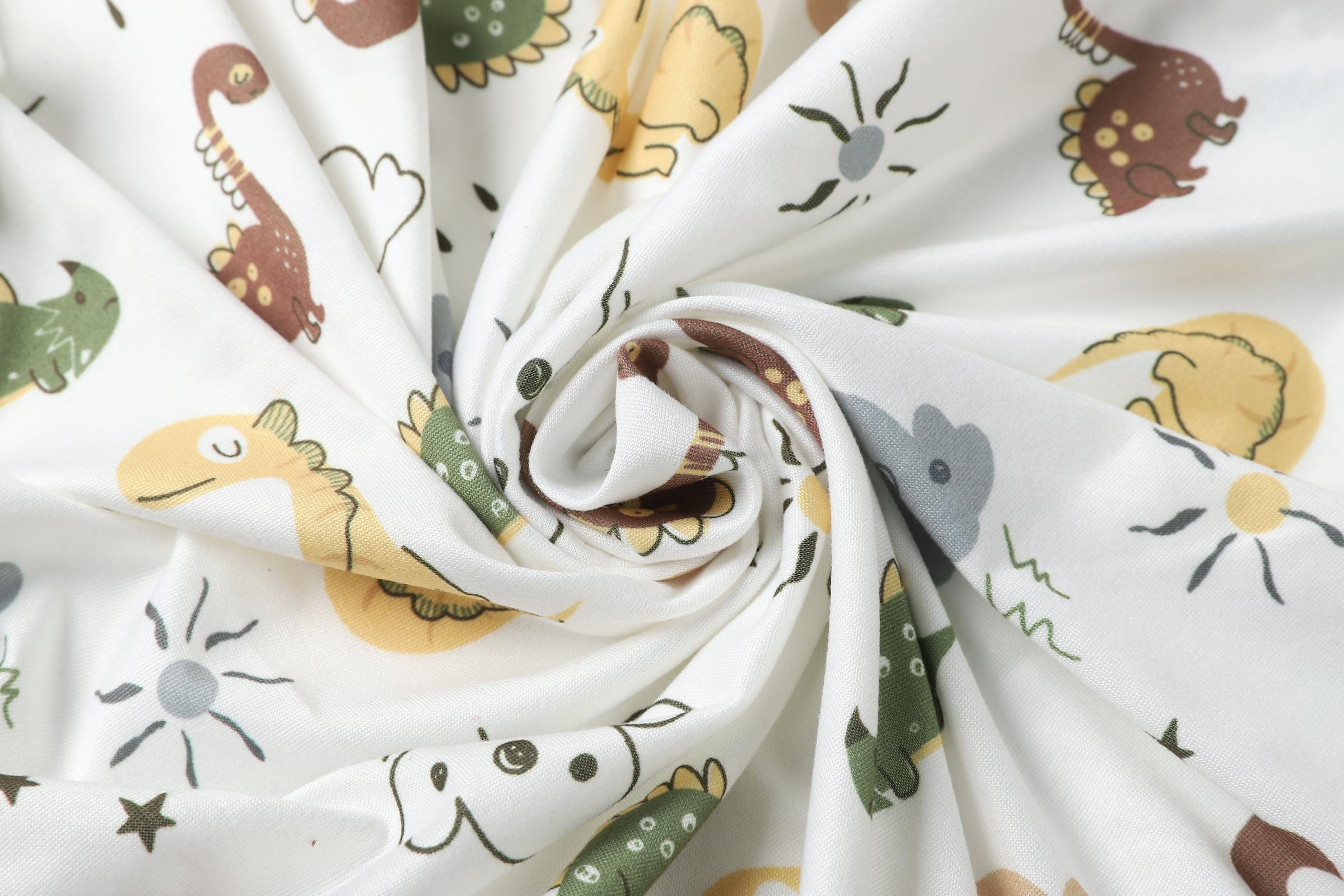Onacosht bassinet sheet with zebra, giraffe, rhinoceros print — snug elastic edge helps stay in place