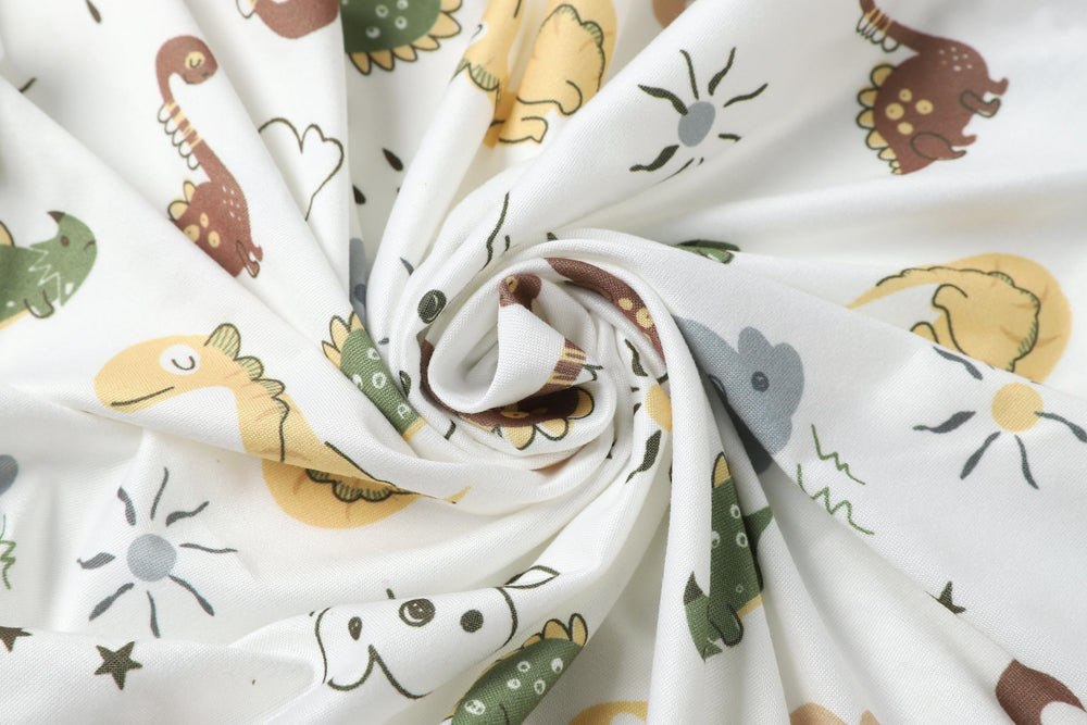 Onacosht bassinet sheet with zebra, giraffe, rhinoceros print — snug elastic edge helps stay in place