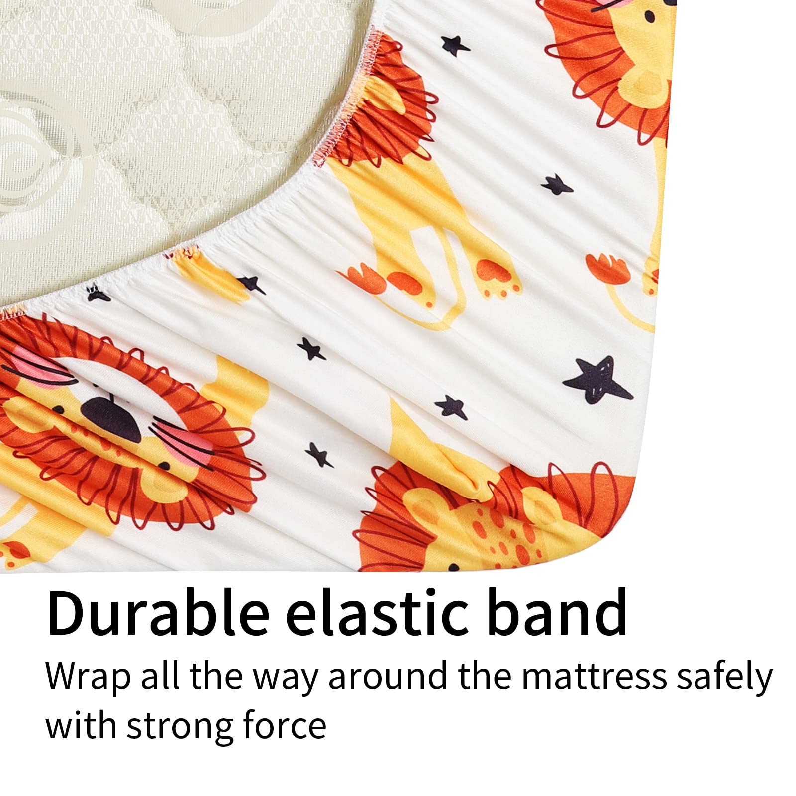 Onacosht bassinet sheets hourglass fit with secure 360° elastic