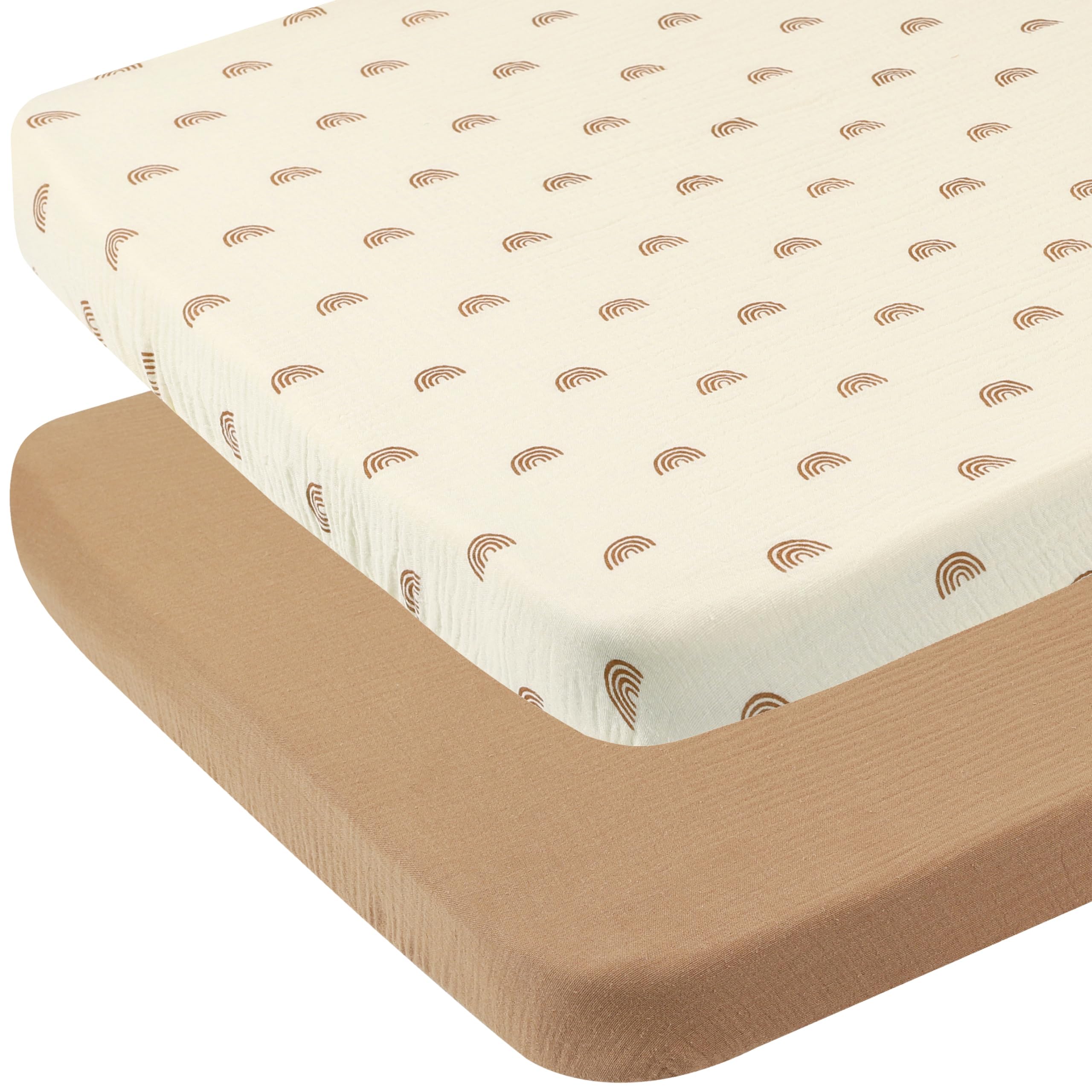 Onacosht muslin bassinet sheet 35x20 fits AMKE bassinet securely for newborns.
