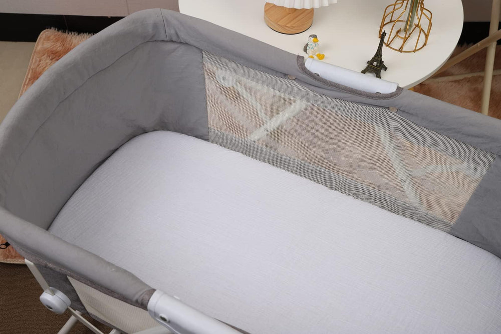 Onacosht muslin bassinet sheets prewashed-softness delivers immediate plush feel.