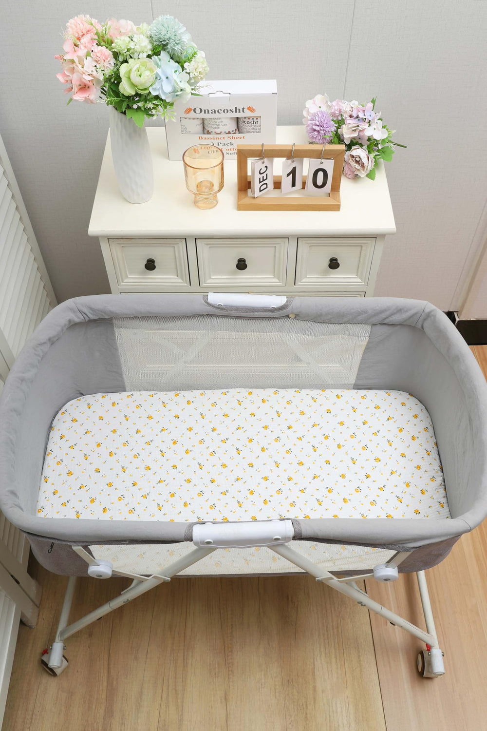 Coordinating prints to suit any nursery decor.