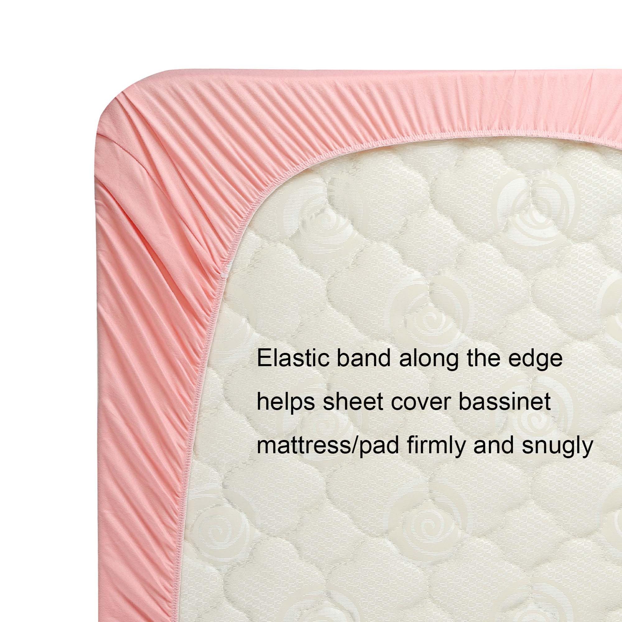 Onacosht soft jersey bassinet sheets offer breathable, gentle skin comfort