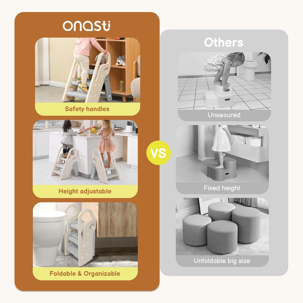 Onasti faucet extender-in-use illustrates independent handwashing for kids.
