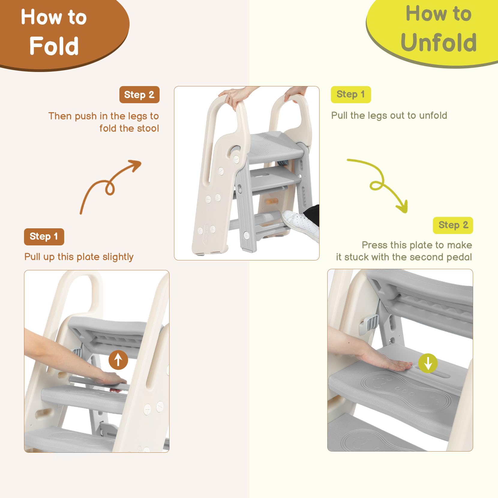 Onasti stable anti-slip base communicates safety and confidence.