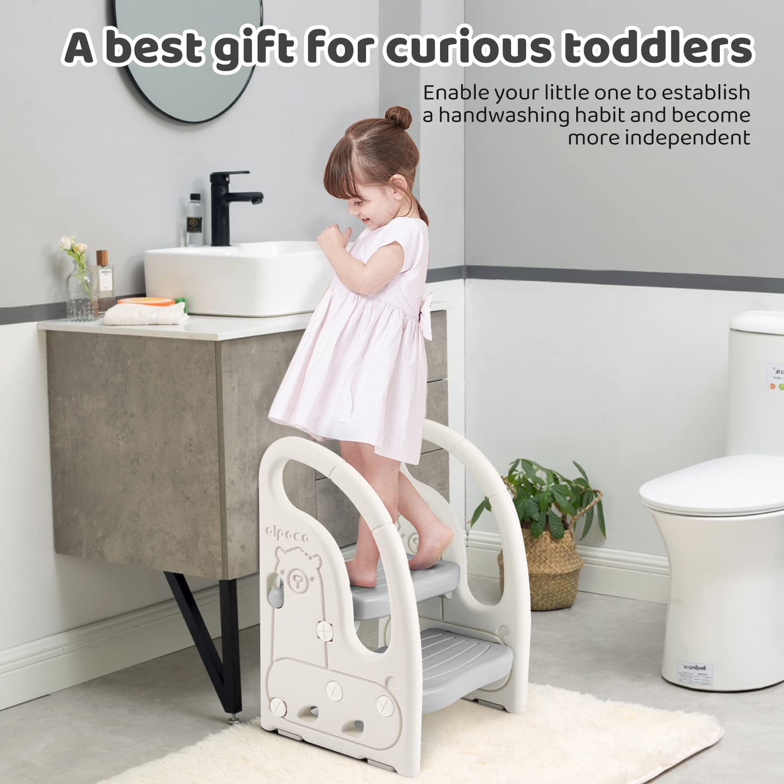 Onasti anti slip pads provide stable footing for kids