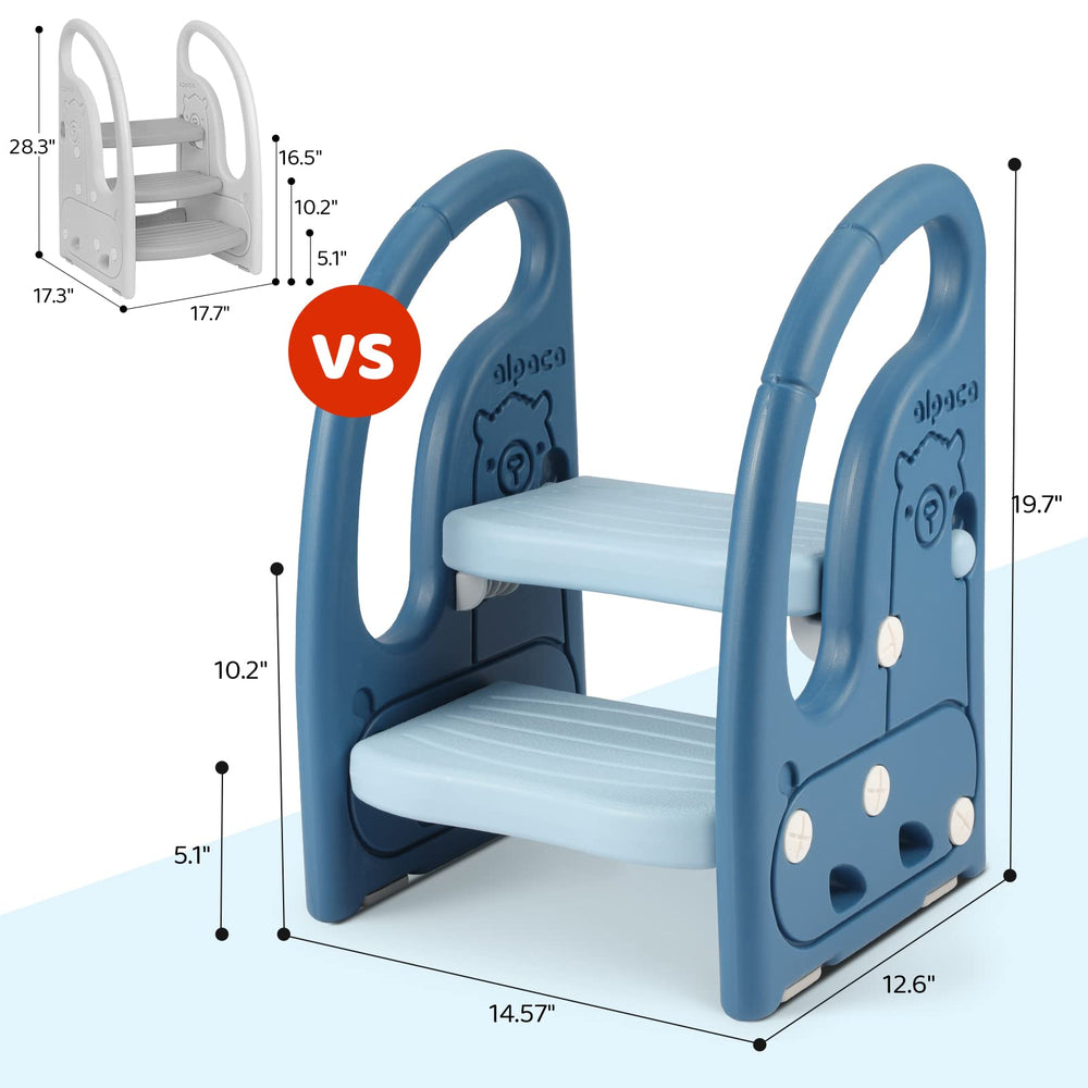 Onasti toddler step stool versatile helper for bathroom and beyond.