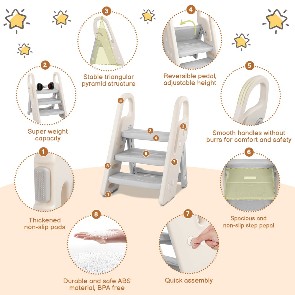 Onasti toilet-potty stool usage shows versatile bathroom helper for toddlers.