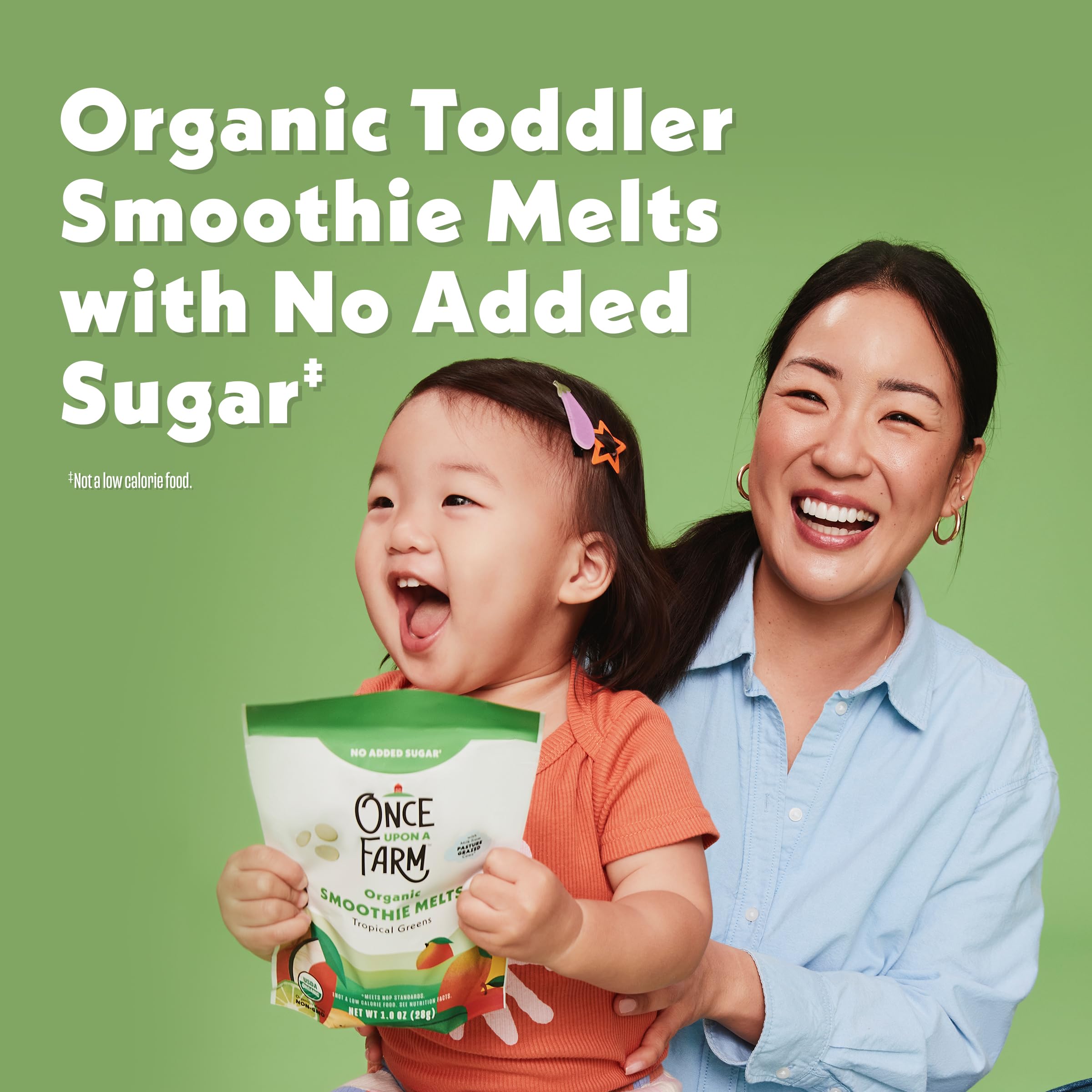 Once Upon a Farm melts designed for ages 12 months and up.