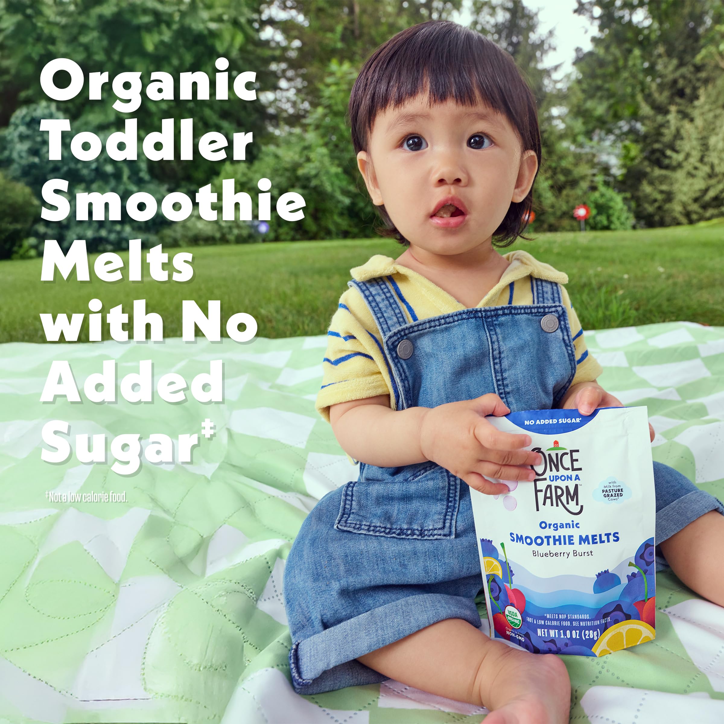 Real milk and fruit blend highlights natural ingredients and simple sweetness
