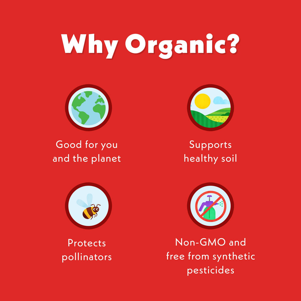 Once Upon a Farm dairy-free icon indicates dairy-free snack