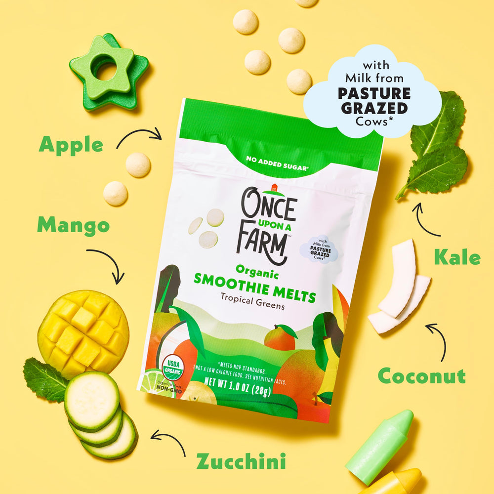 Once Upon a Farm melts contain no artificial flavors or colors.