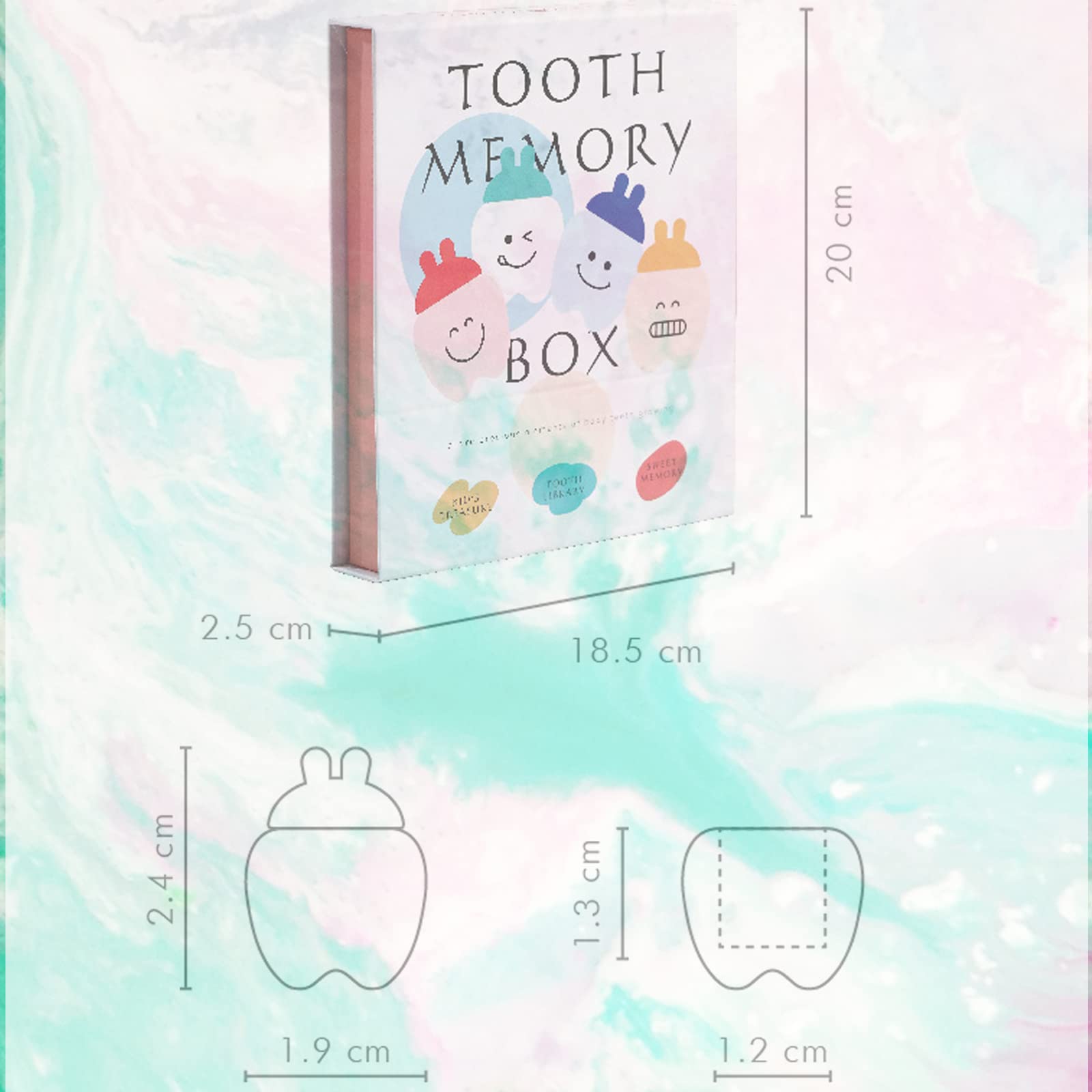 ONCEBABY 12mm molar holes accommodate most baby teeth securely.