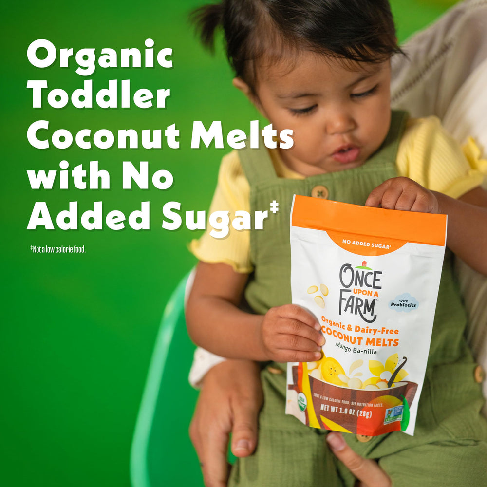 Once Upon a Farm 8-count pack ideal for pantry and diaper bag on busy days.