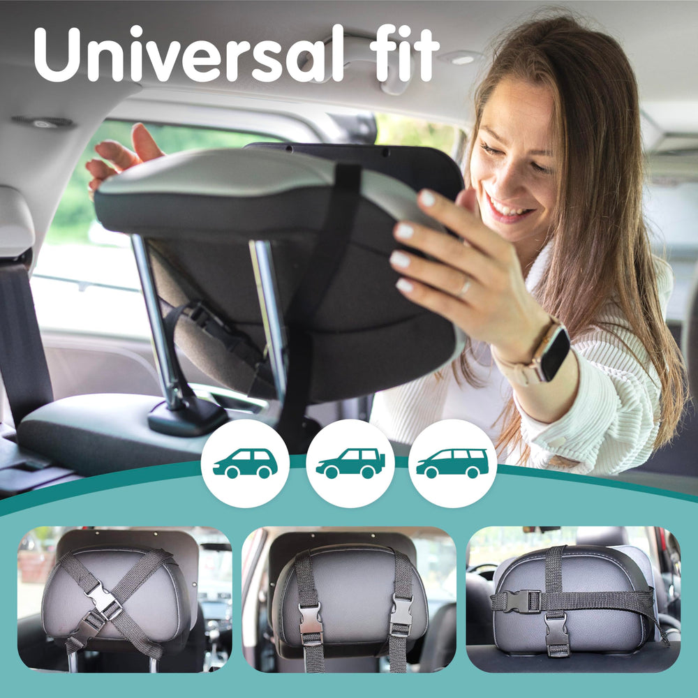 Onco baby car mirror easy install with multiple mounting choices.